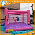 PVC pink princess castle/inflatable bouncer house, inflatable bubble bouncer baby trampoline